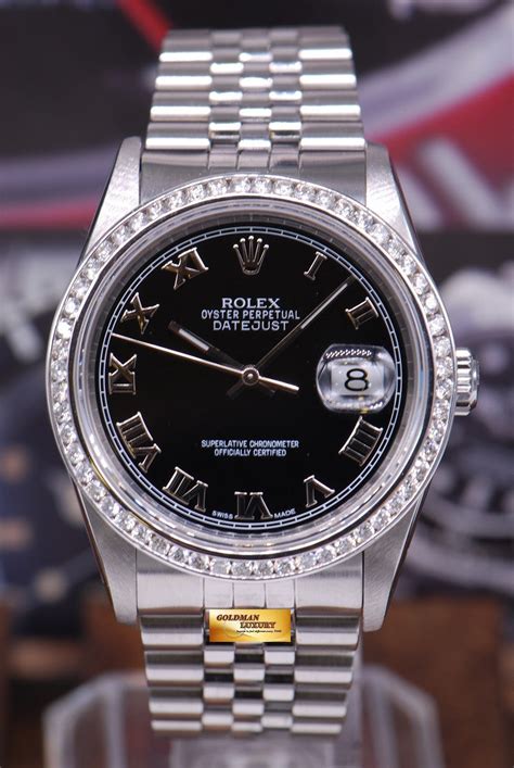 rolex datejust 16234 black diamond dial|rolex datejust 16234 oyster perpetual.